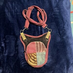 Earthbound Indie Cloth Small Shoulder Bag. Adjustable Strap.